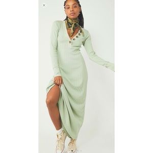 NWT FreePeople sunflower maxi dress